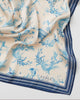 Toile de Jouy Vintage Blue Square Scarf