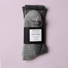 Merino Mountain Hiking Socks - Charcoal: O/s