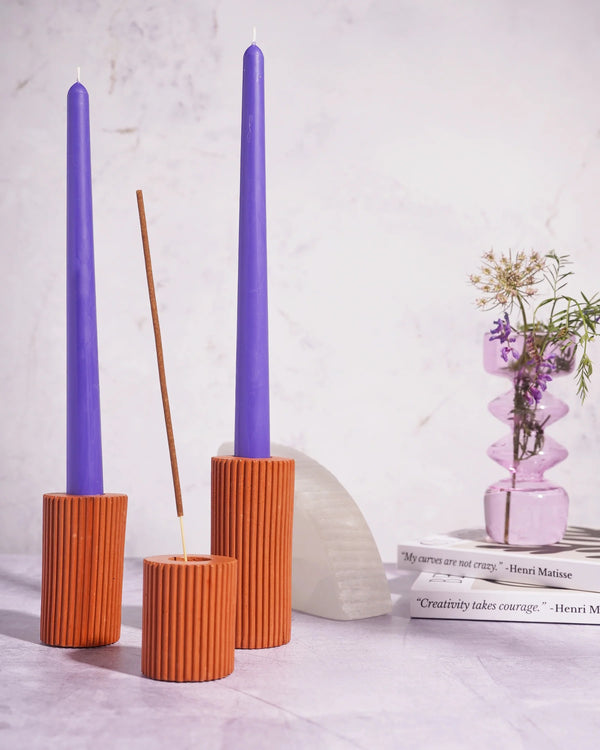 EBB & FLOW Athena Taper Candlesticks Holder