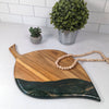 Cheeseboards - Leaf Board 11"x19": Black Ember