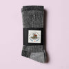 Merino Mountain Hiking Socks - Charcoal: O/s