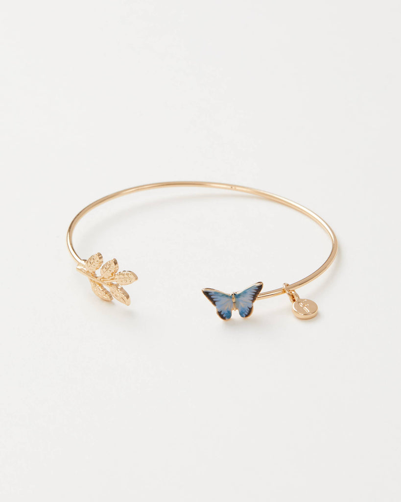 Enamel Blue Butterfly Bangle: Matchbox - Perfect for Gifting