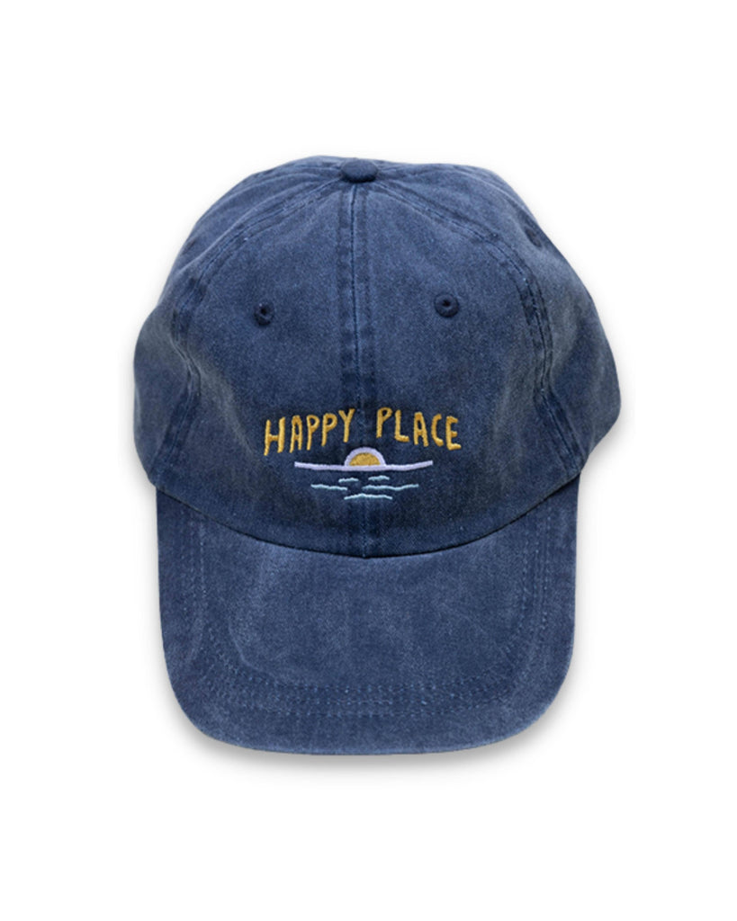 Happy Place Shoreline Dad Hat | Faded Navy