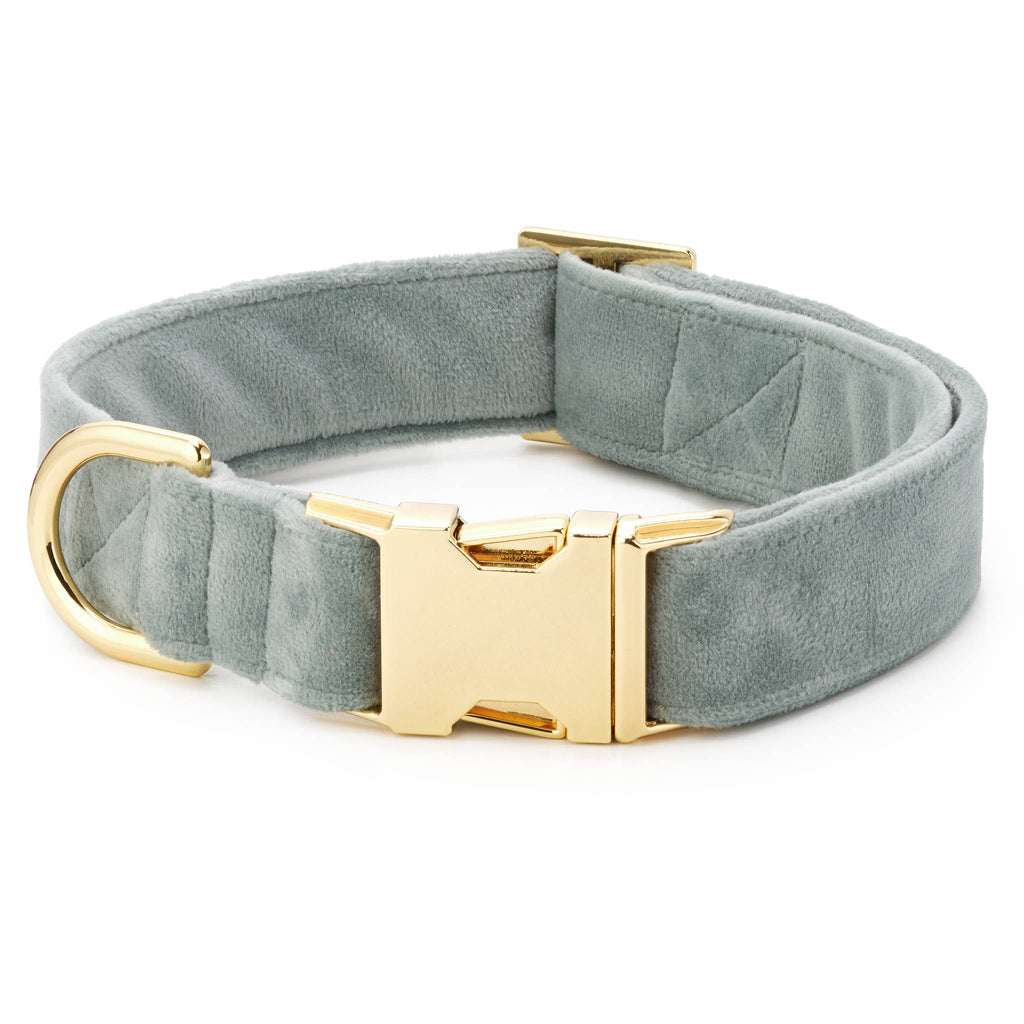 Sage Velvet Fall Dog Collar