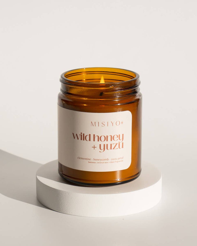 Wild Honey + Yuzu | beeswax blend candle jar