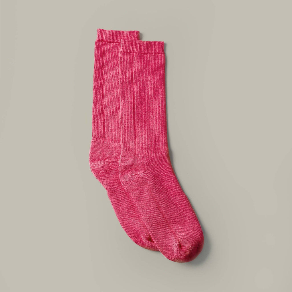 Bamboo Crew Sock - Pink