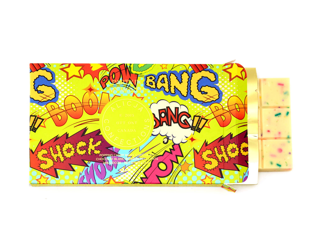 Party in My Mouth White Postcard Chocolate Bar