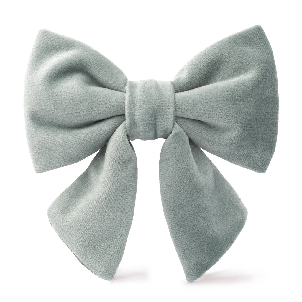 Sage Velvet Fall Lady Dog Bow