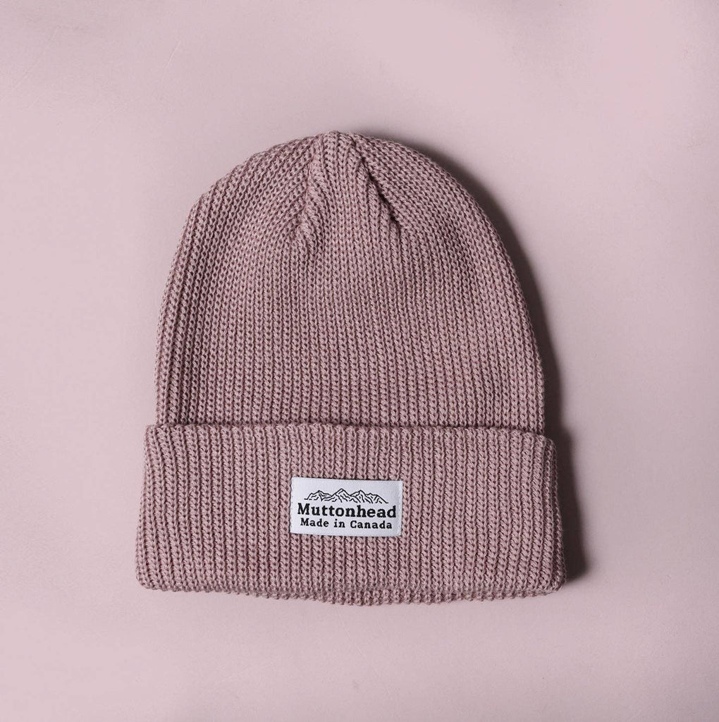 Cotton Knit Toque - Dusty Rose: One Size