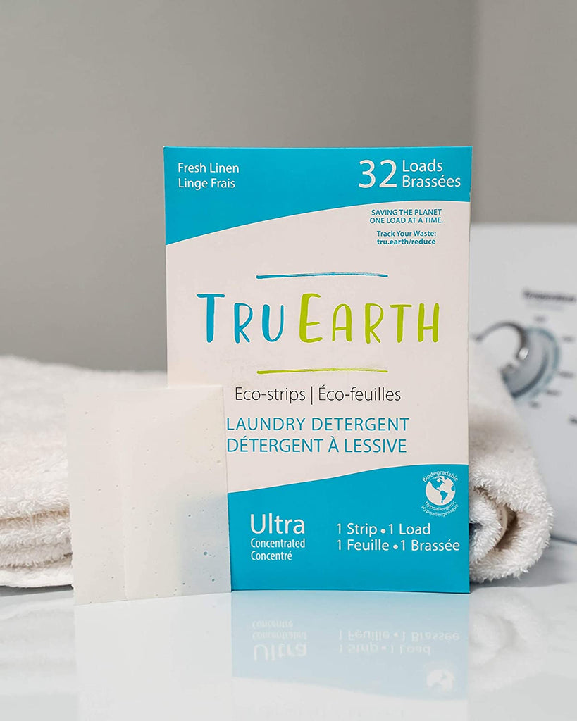 Tru Earth Eco-strips Laundry Detergent (Fresh Linen) - 32 loads