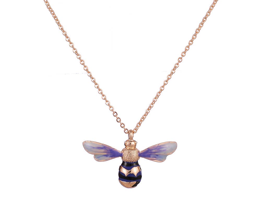 Enamel Short Bee Necklace