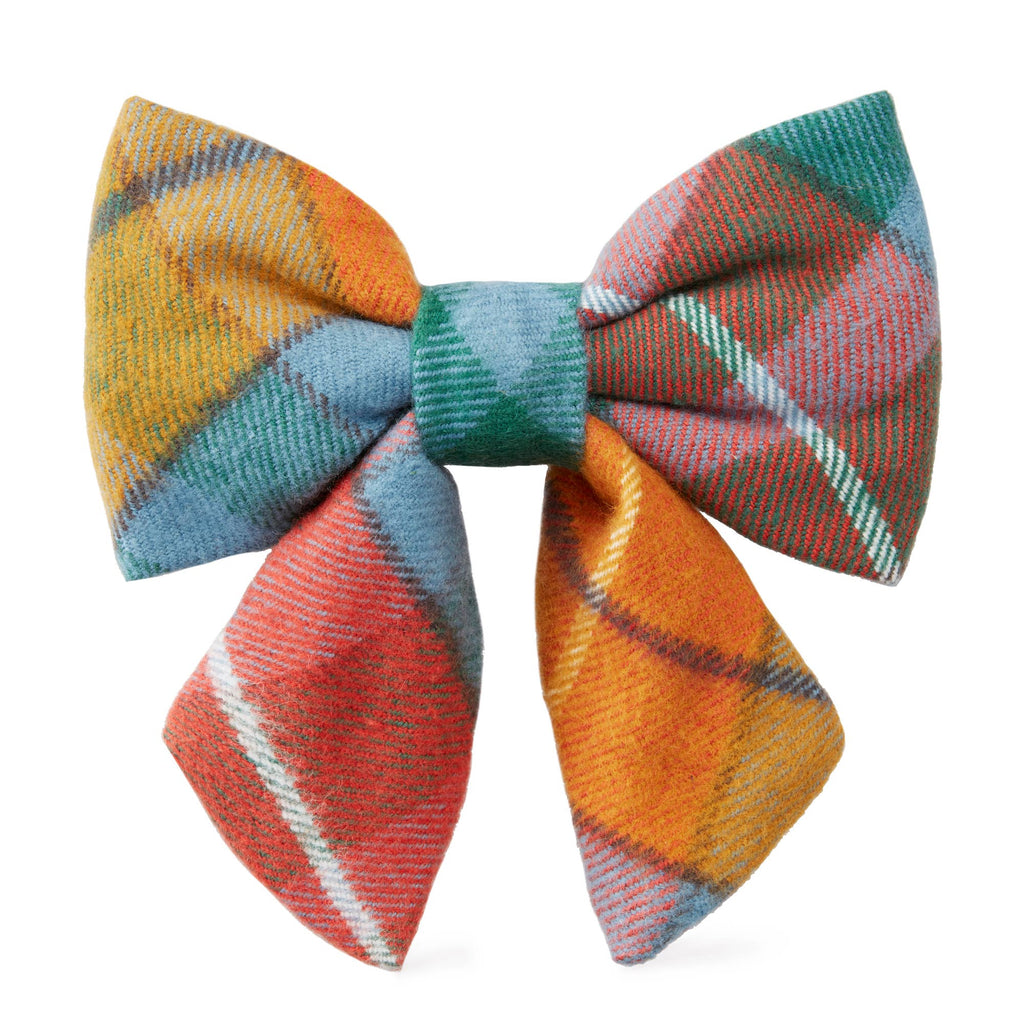 Buchanan Plaid Fall Lady Dog Bow