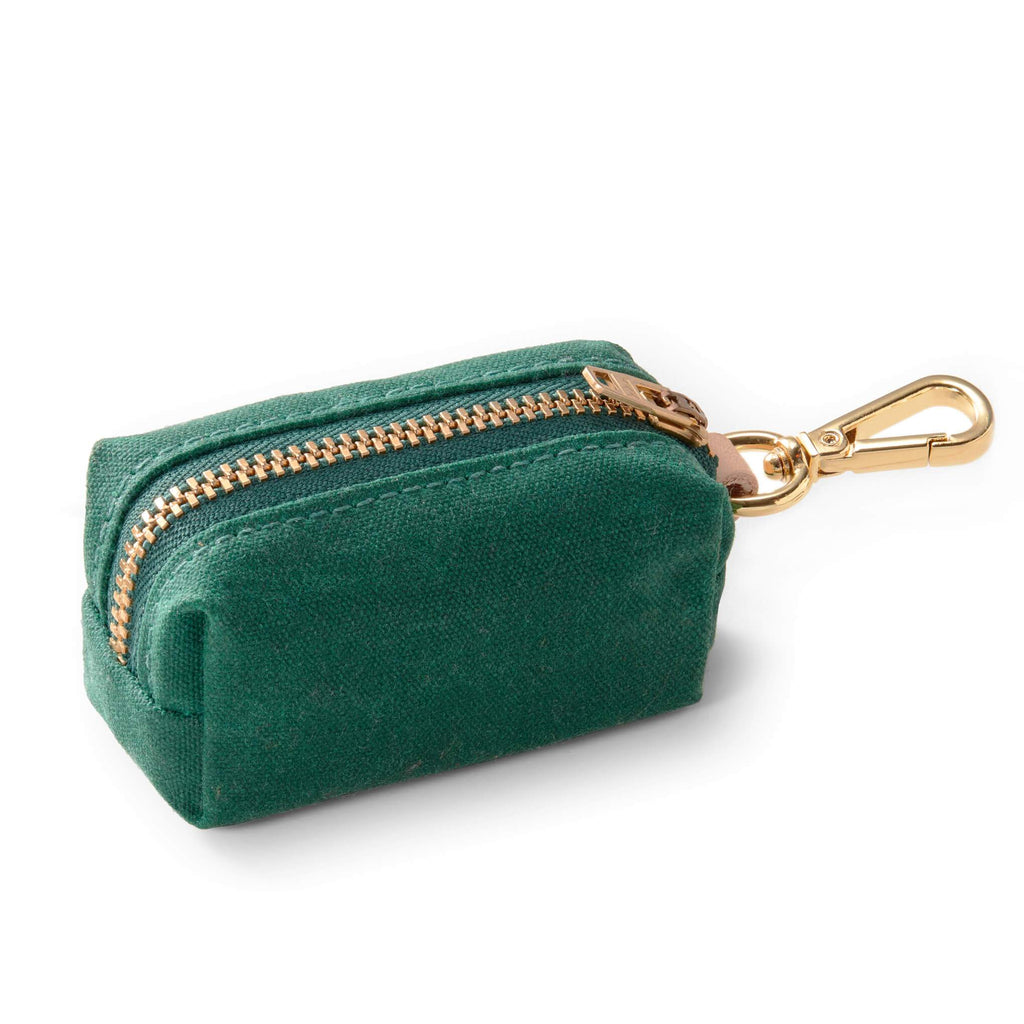 Evergreen Waxed Canvas Poop Bag Dispenser