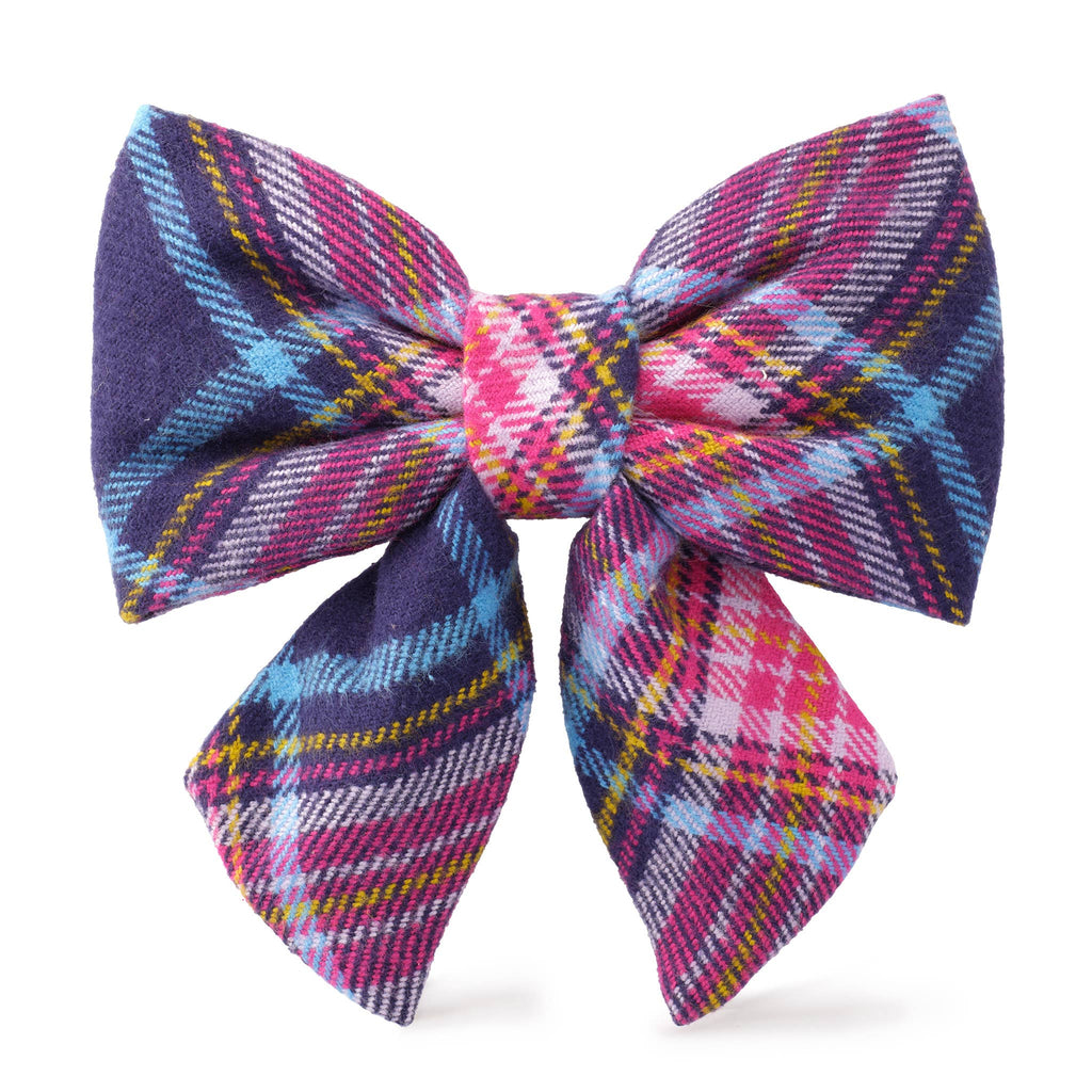 Camilla Plaid Flannel Fall Lady Dog Bow