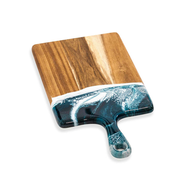 Cheeseboards - Navy/White/Metallic 10 by 20