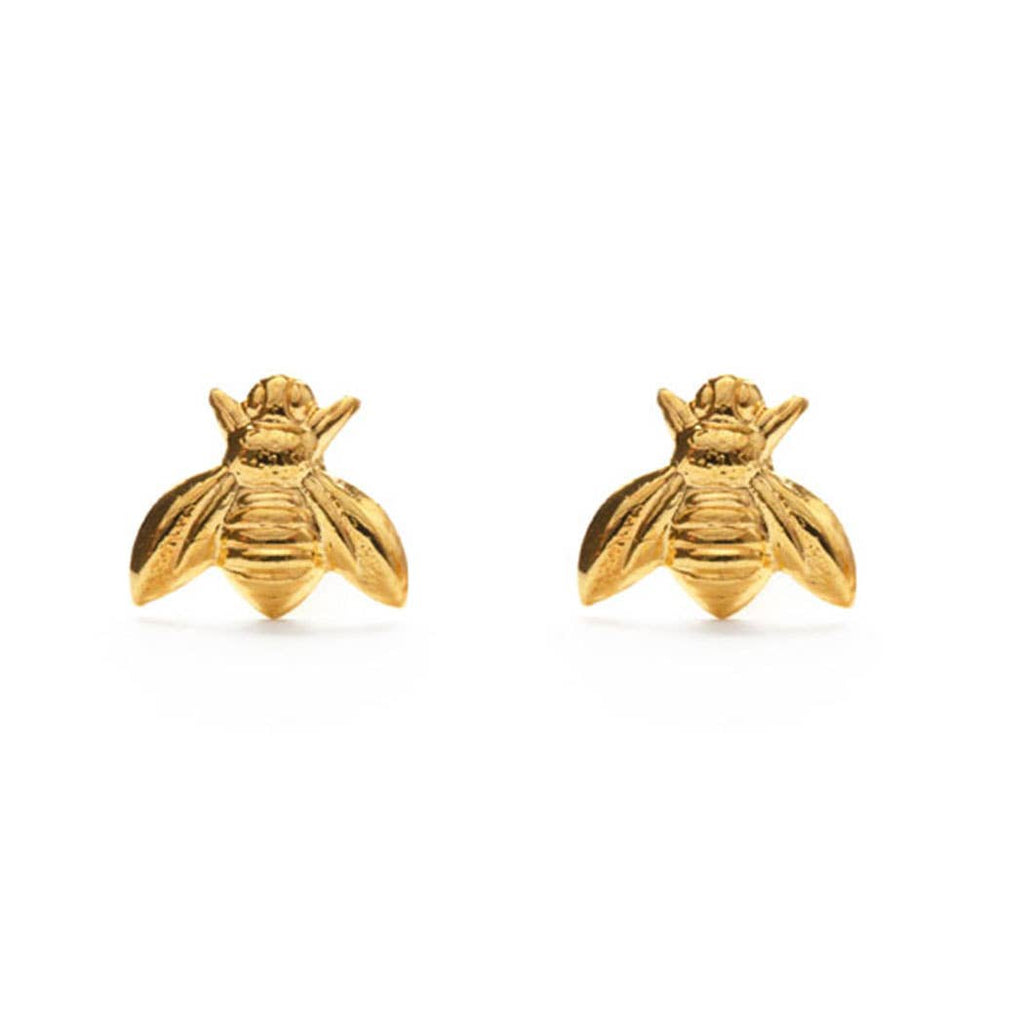 Honey Bee Studs in Gold or Silver