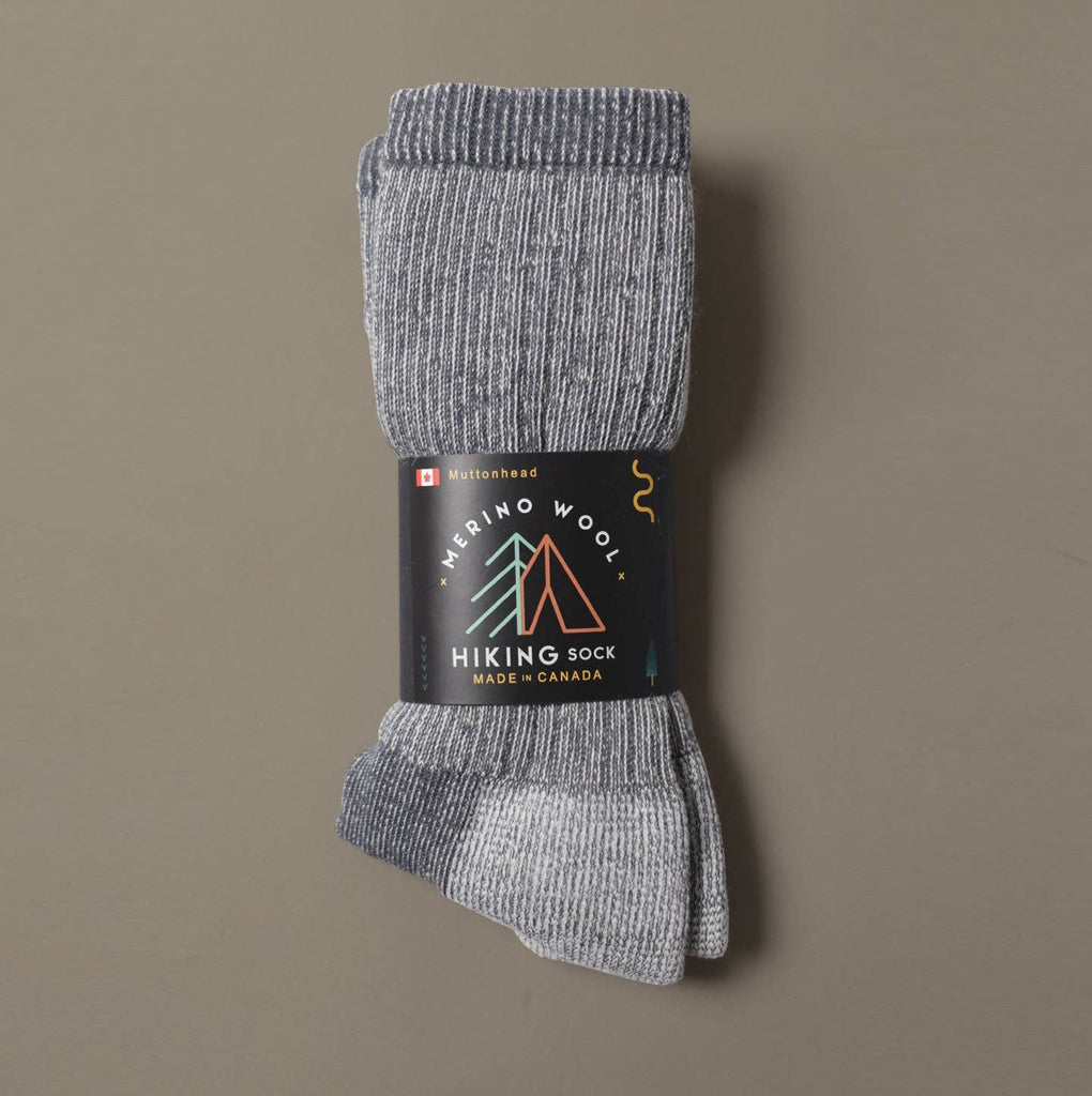 Merino Mountain Hiking Socks - Grey